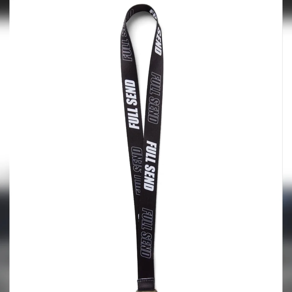 Black Full Send Lanyard With Bottle Opener Clip